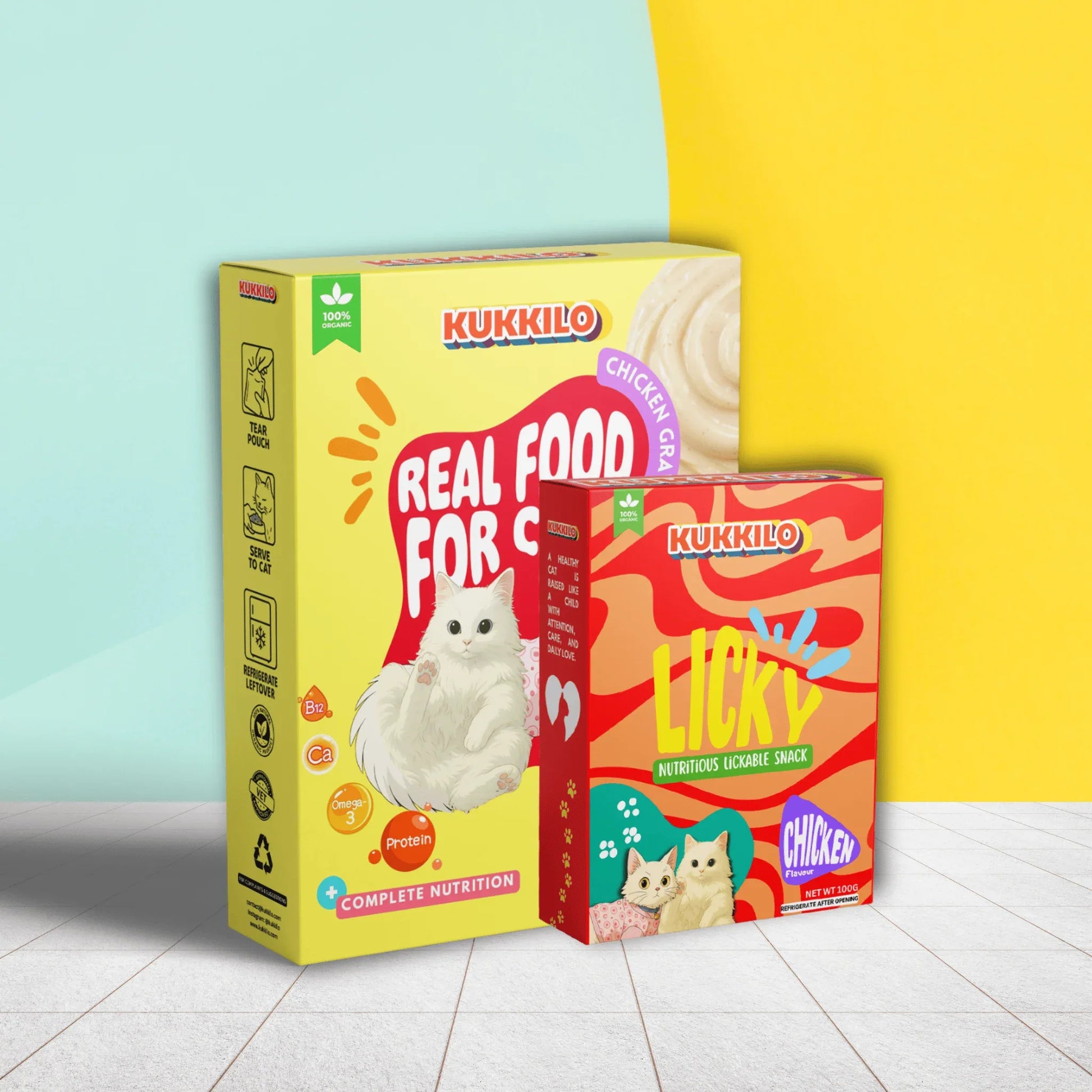 KUKKILO Taster Pack |1x LICKY | 1x Premium Wet Cat Food - KUKKILO