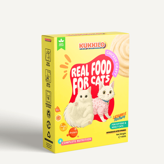KUKKILO Premium Wet Cat Food | Chicken Gravy | 450g