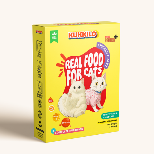KUKKILO Premium Wet Cat Food | Chicken Gravy | 450g